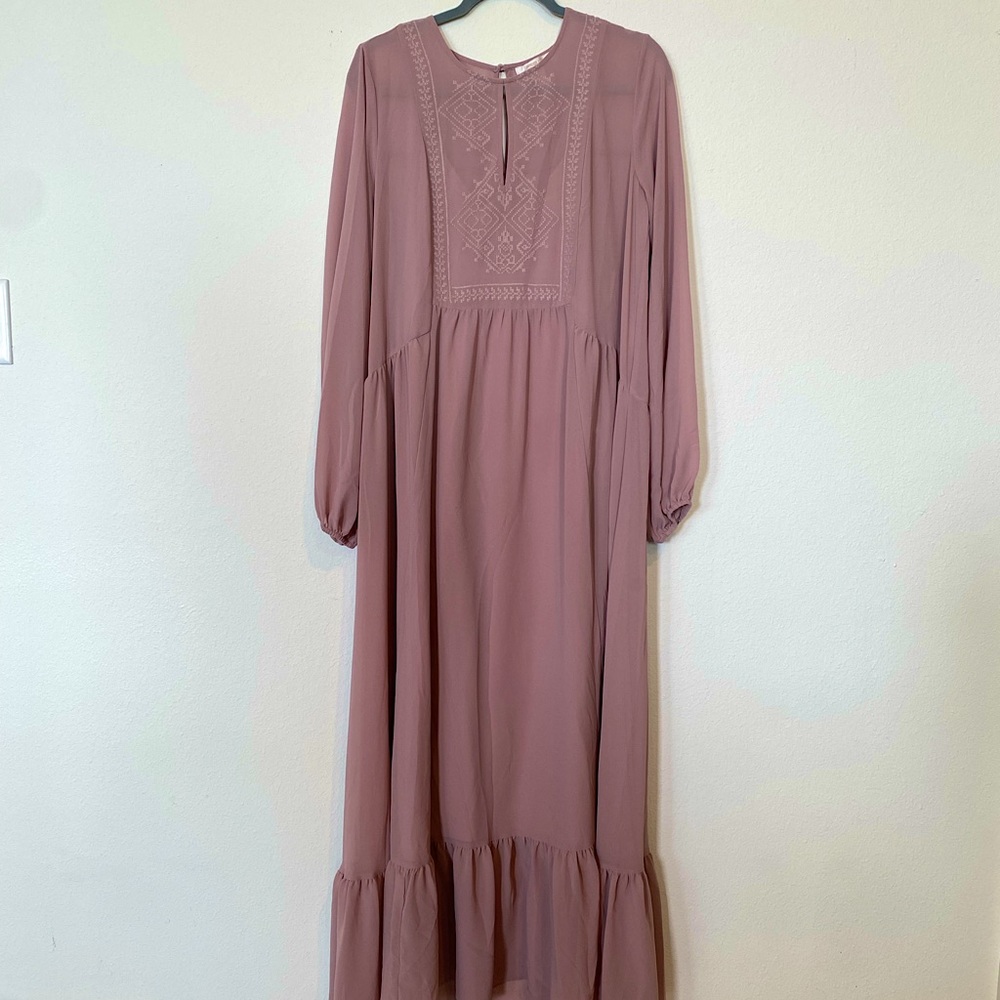 Dusty Rose Maxi Dress